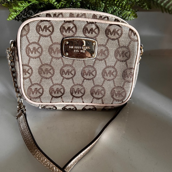 Michael Kors Brown Logo Crossbody Bag - Picture 1 of 10